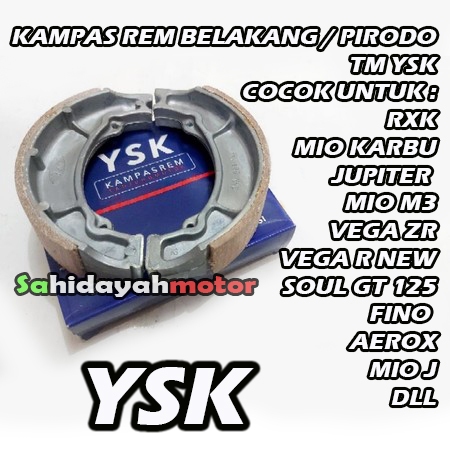 RB Kampas Rem Belakang YSK TM Original Yasi RXK Mio Karbu Mio Soul Fino Soul GT M3 Mio Z Facio Free