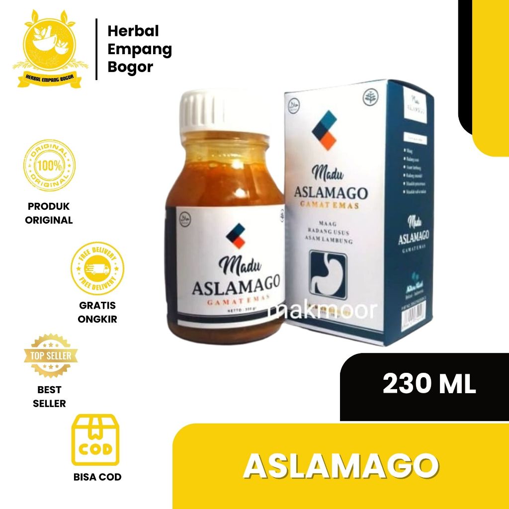 

Madu ASLAMAGO Madu Maag dan Asam Lambung gamat emas 230 ml