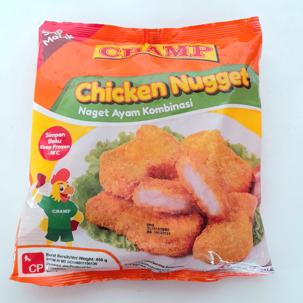 

CHAMP chicken nugget 450gr