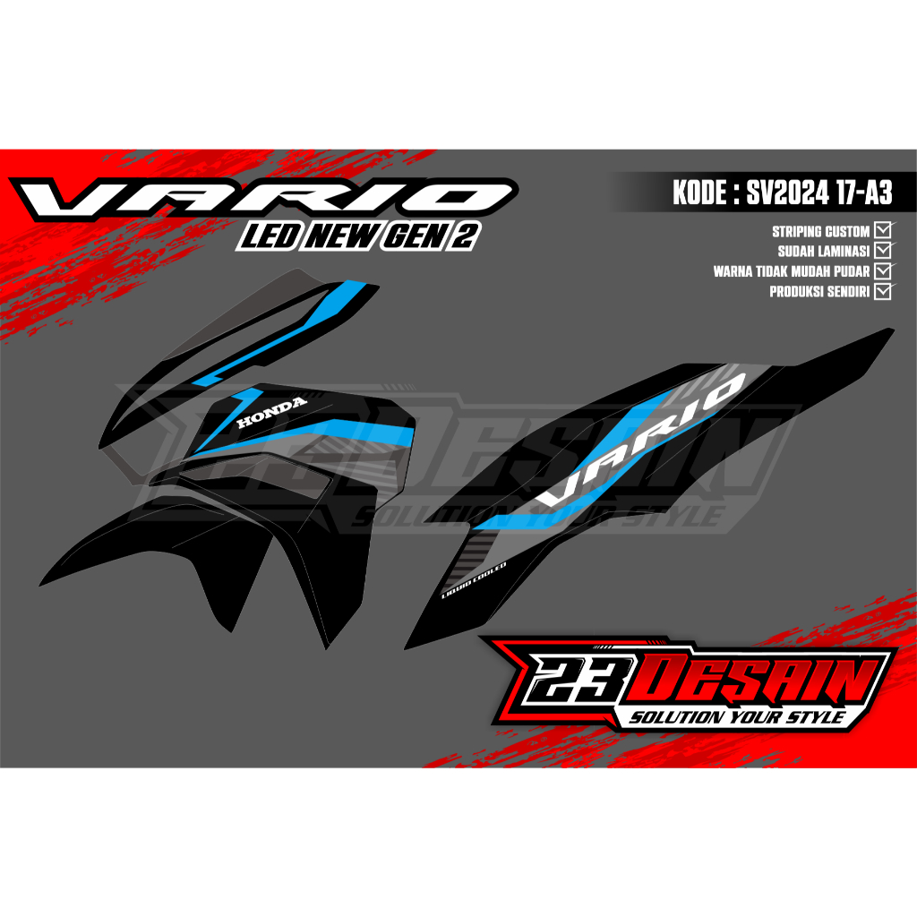 striping sticker vario gen 2 striping vario led new gen2 striping vario gen2 125 motif warna Vietnam