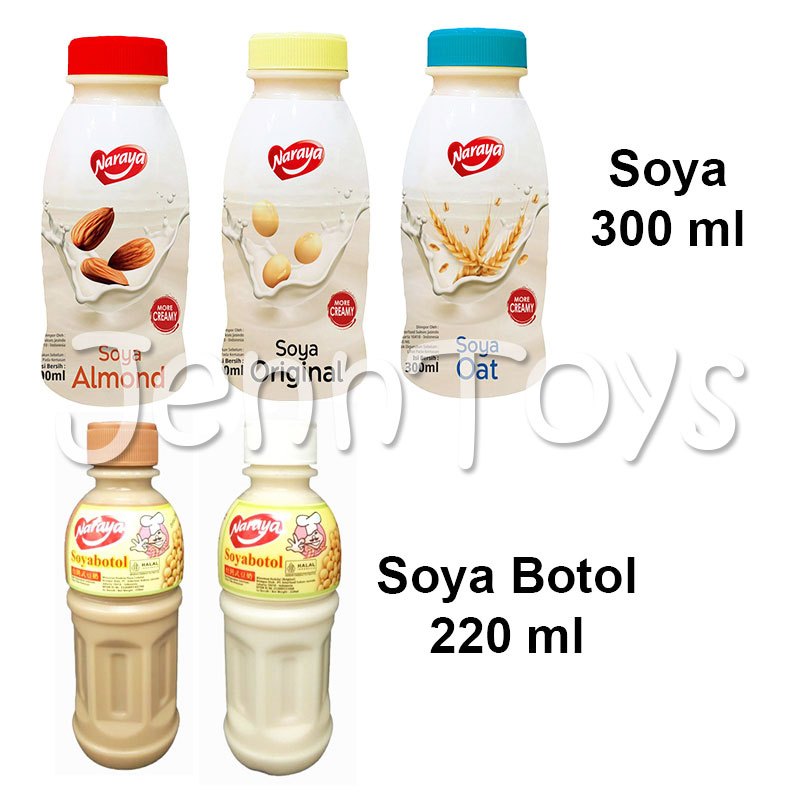 

Naraya Soya Botol 220ml soya creamy 300ml Minuman Susu Kacang Kedelai Import