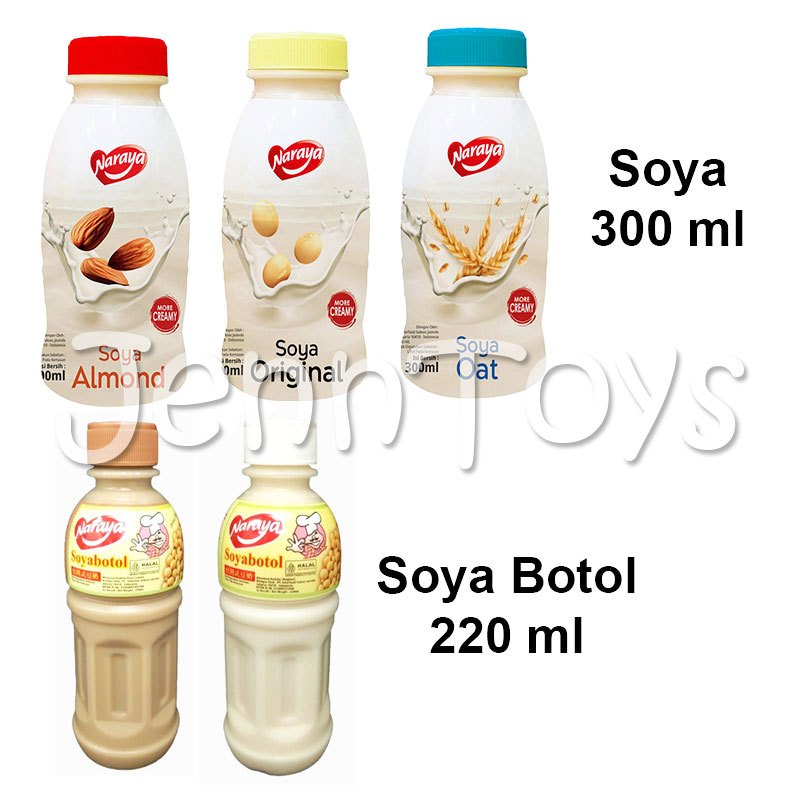 

Naraya Soya Botol 220ml soya creamy 300ml Minuman Susu Kacang Kedelai Import