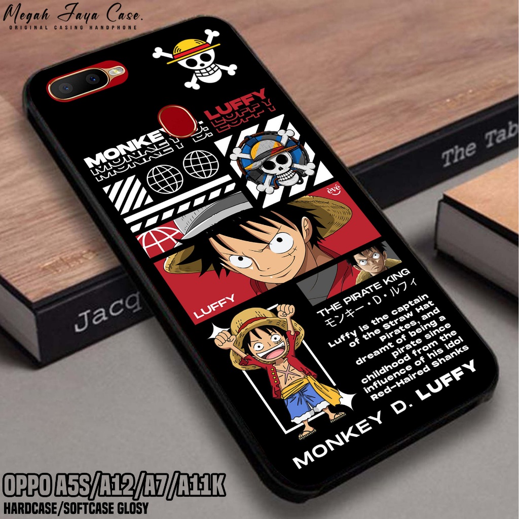 Case Oppo A5S A12 A7 A11K - Casing Hp Oppo A5S A7 A12 A11K Motif ONE PIECE - Softcase Hp Oppo A12 - 