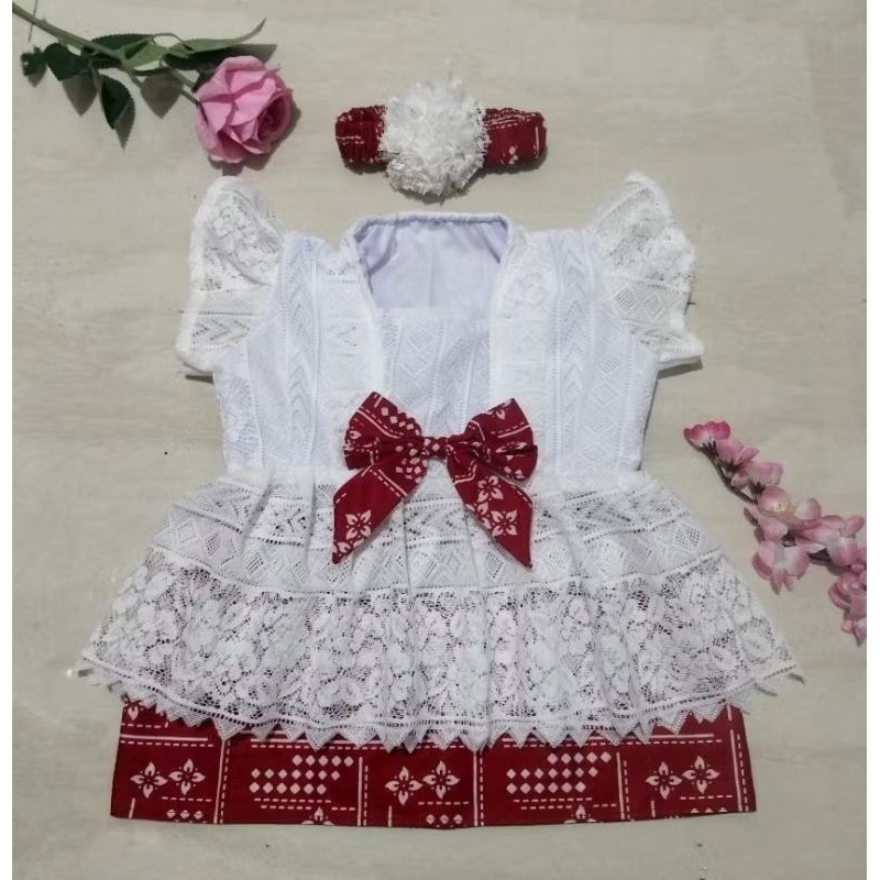 KEBAYA BAYI / KEBAYA ANAK / SETELAN KEBAYA ANAK PEREMPUAN 0-2 tahun
