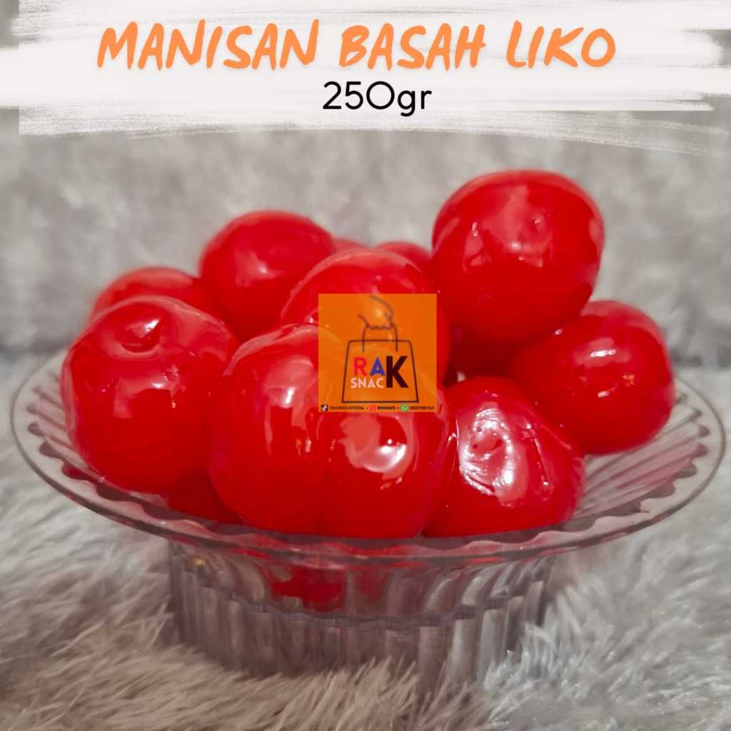 

MANISAN BASAH LIKO MERAH DAN KUNING | ANGGUR BOGOR | CERMAI 250 GRAM