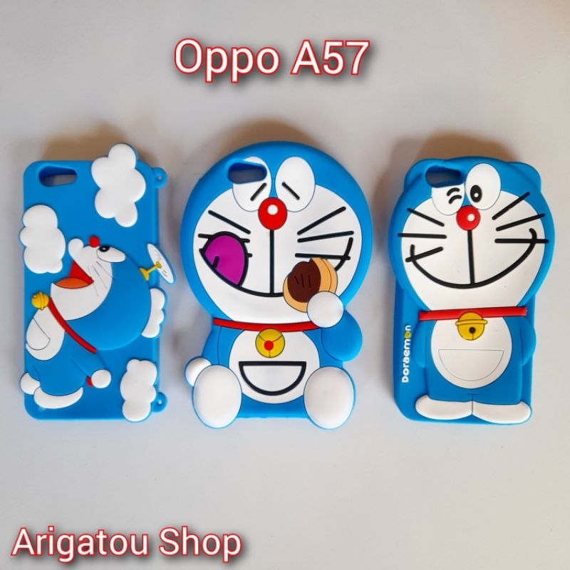 Oppo A57 Case Softcase Boneka 3D Karakter Doraemon