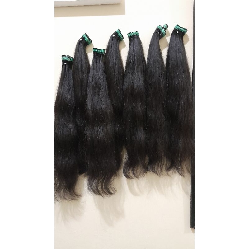rambut extension asli human hair 60 cm