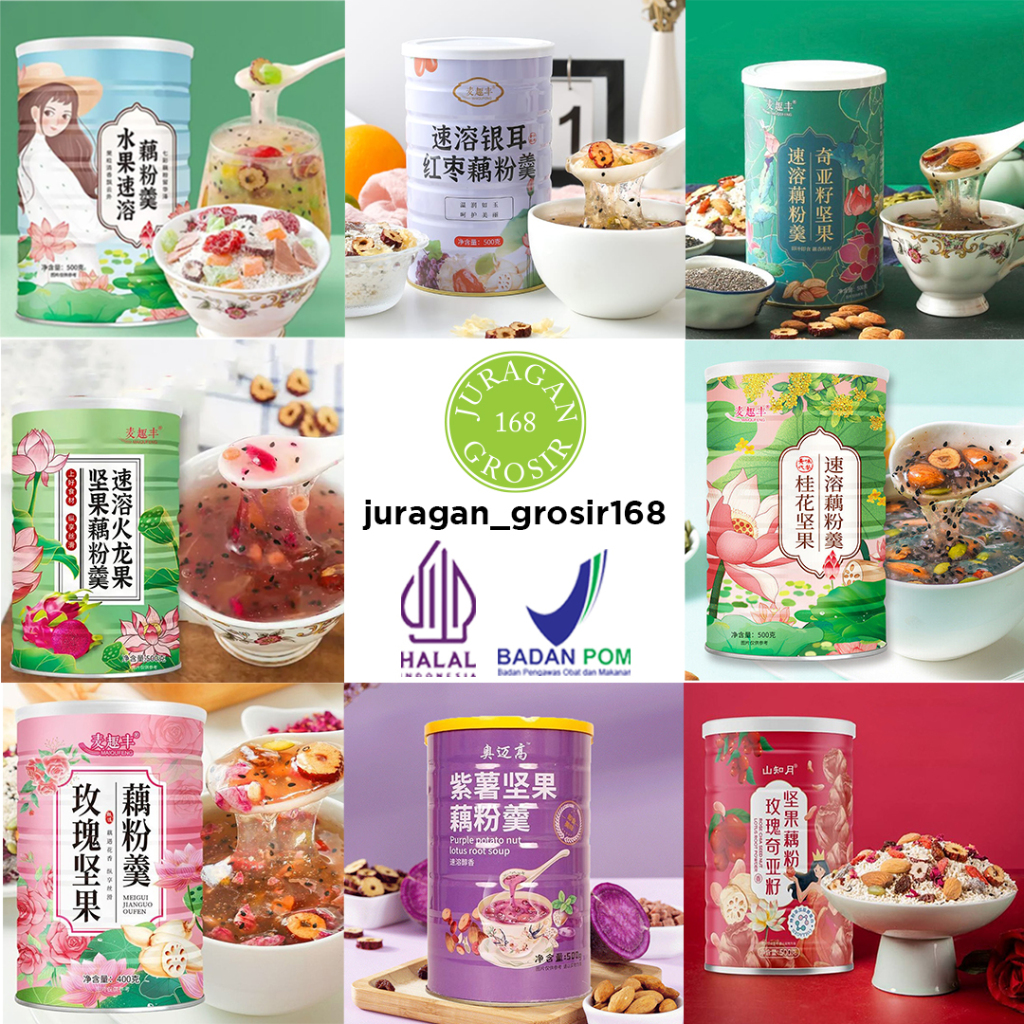 

Oufen OU FEN Lotus Root Powder Bubuk Akar Teratai Makanan DIET Healthy FOOD - HALAL - BPOM RI