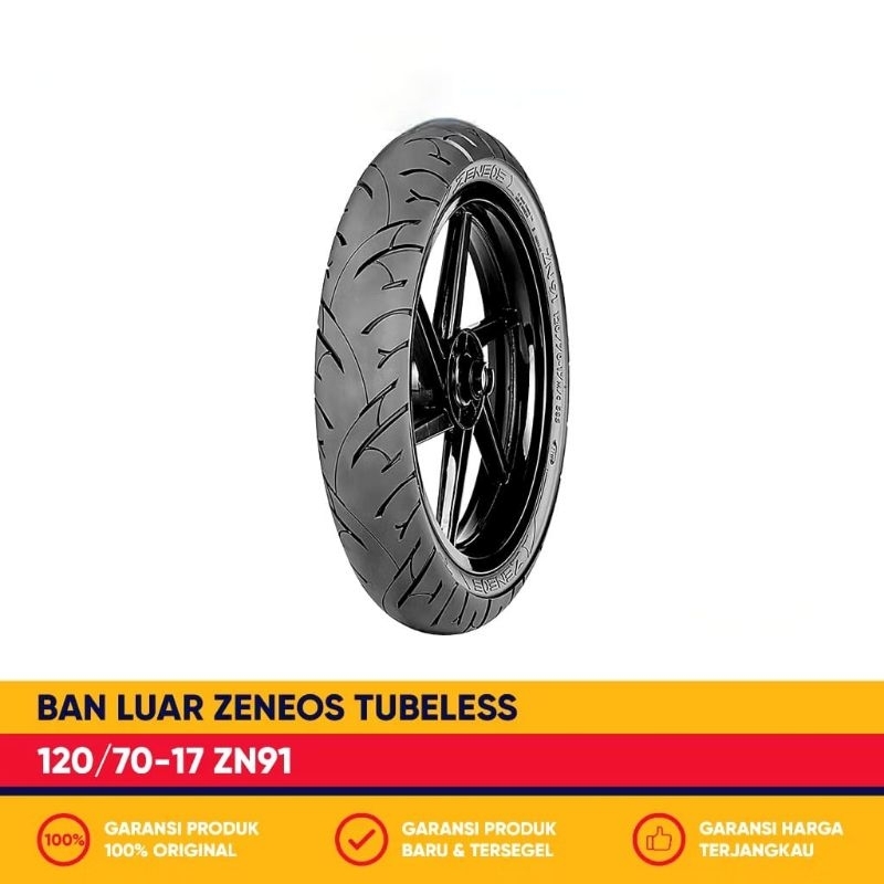 BAN MOTOR ZENEOS ZN91 120/70 - 17 TUBLESS