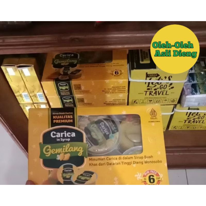 

Carica Gemilang Asli Dieng - Manisan Buah Segar Khas Dieng, Oleh-Oleh Tradisional 1dus isi 6cup