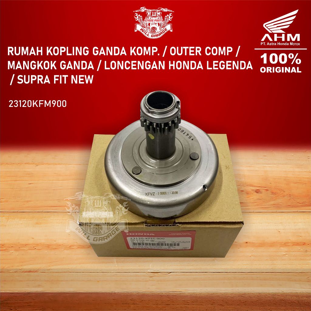 RUMAH KOPLING GANDA KOMP. / OUTER COMP /  MANGKOK GANDA / SUPRA FIT NEW / LONCENGAN HONDA LEGENDA / 
