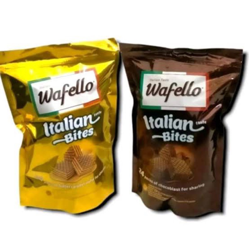 

wafello wafer cokelat pouch 95g - wafello wafer caramel - wafello wafer