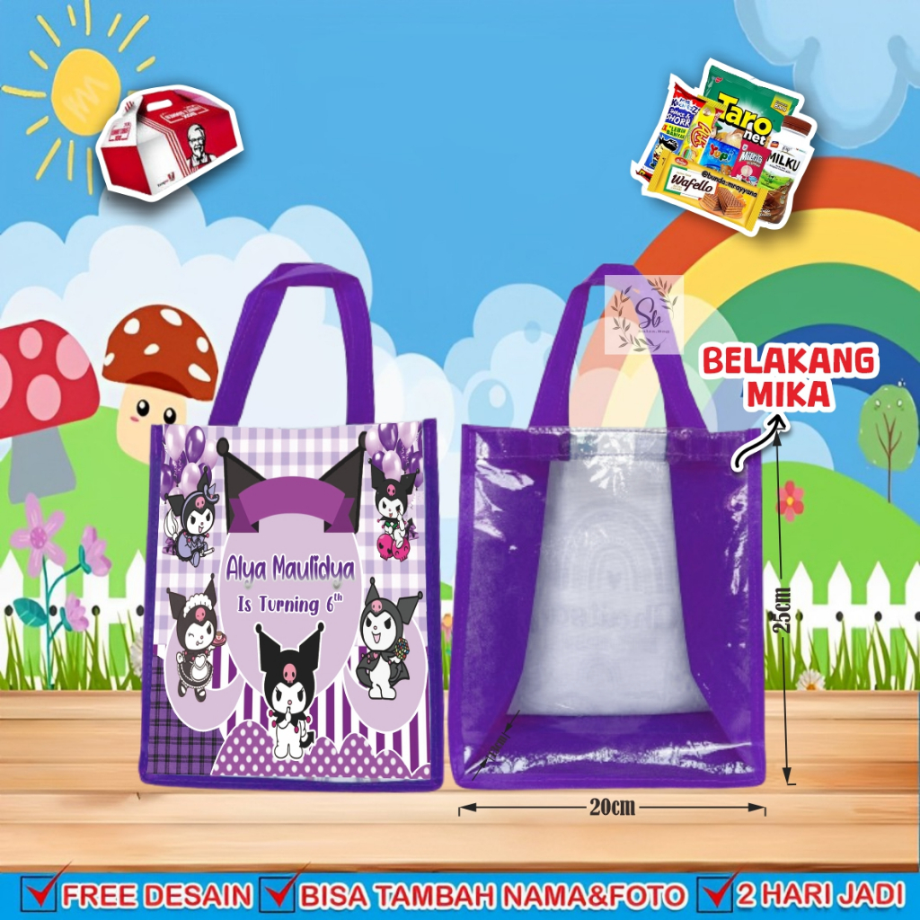 

TAS ULANG TAHUN MIKA POTRAIT / Tas Ulang Tahun Custom / Tas Ulang Tahun Promo / Tas Ultah Murah / Goodie Bag Custom / Goodie Bag Murah