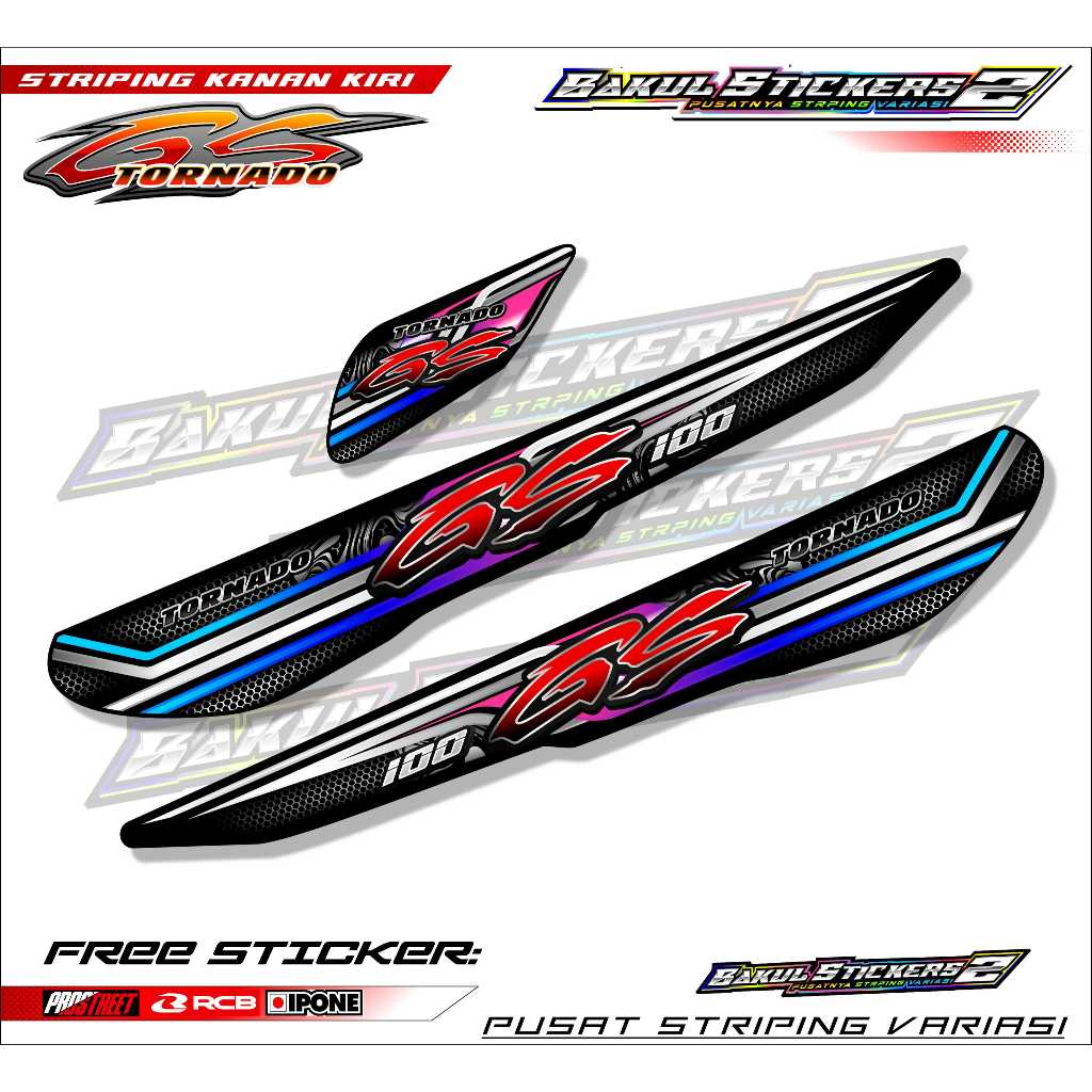 STRIPING VARIASI SUZUKI TORNADO GS / STICKER LIST VARIASI MOTOR SUZUKI TORNADO GS