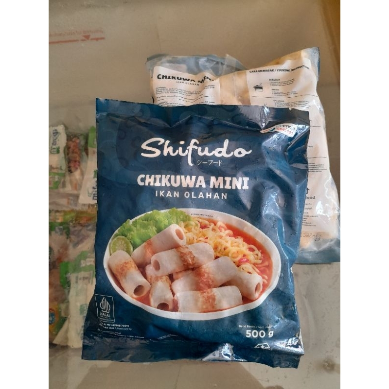 

shifudo Chikuwa Mini 500g / ikan olahan / frozen food palembang / Chikuwa /suki