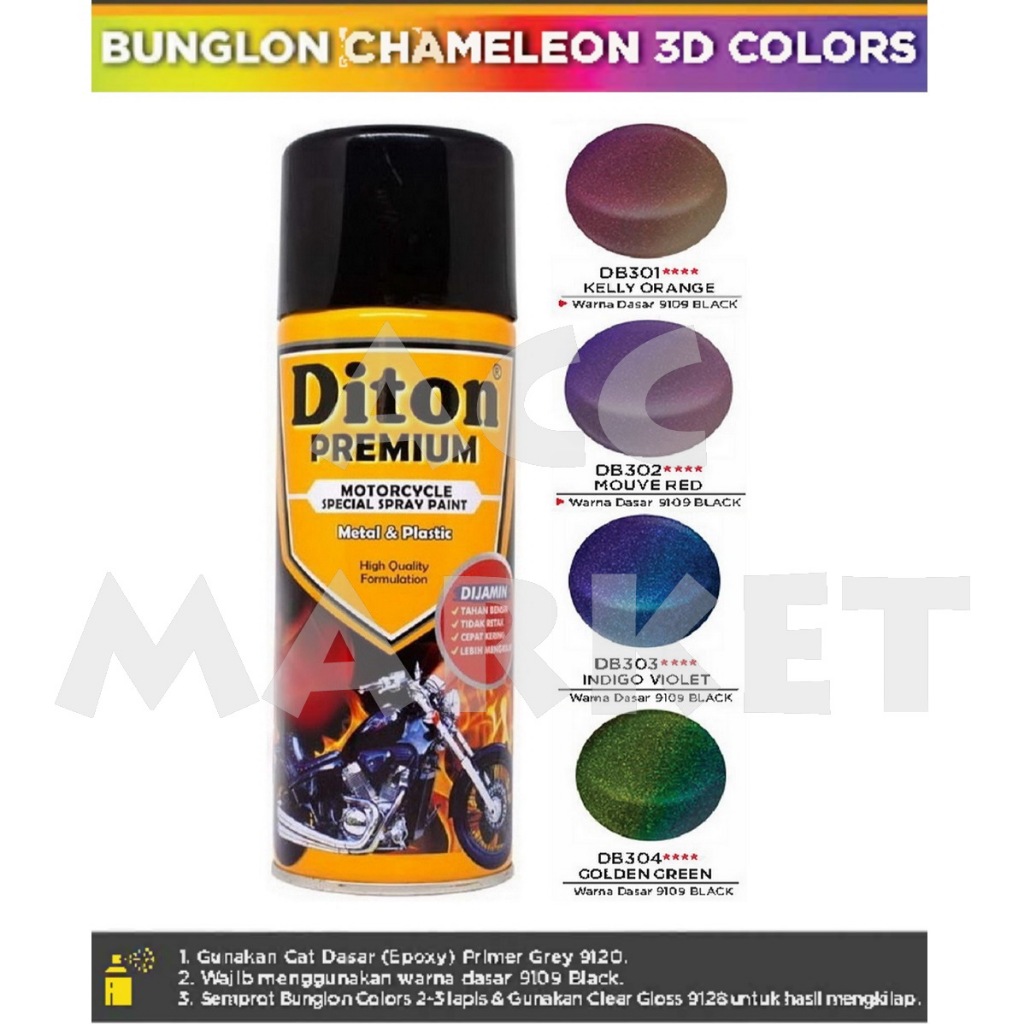 Pilok Diton Premium Cat Pilox Pylox Bunglon 3d