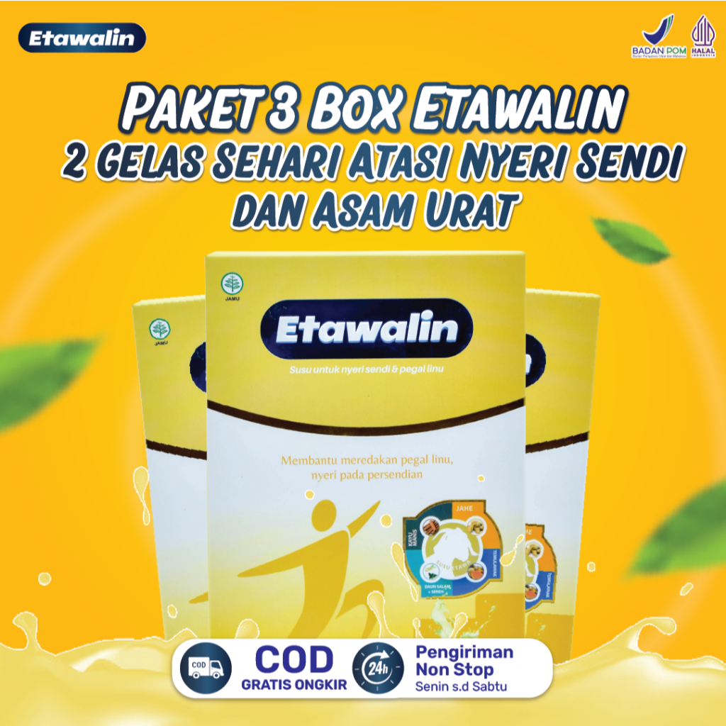

Paket Etawalin 3 Box - Susu Kambing Etawa Original Memelihara Kepadatan Tulang Atasi Nyeri Sendi dan Asam Urat