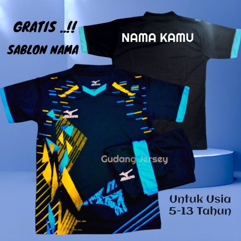Baju futsal anak setelan Olahraga anak gratis sablon Nama
