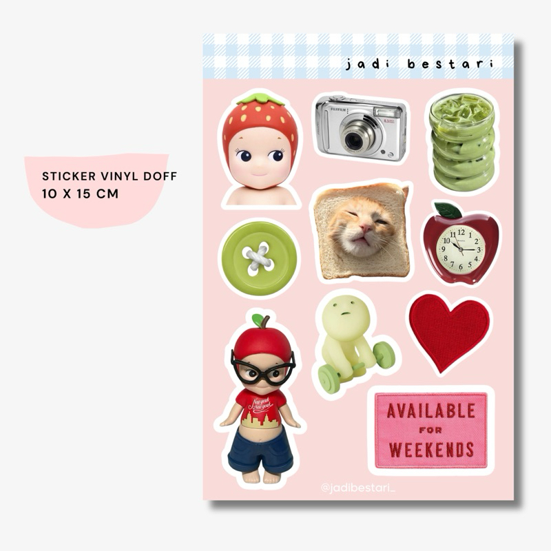 

Sonny Angel Strawberry Smiski Sticker Pack