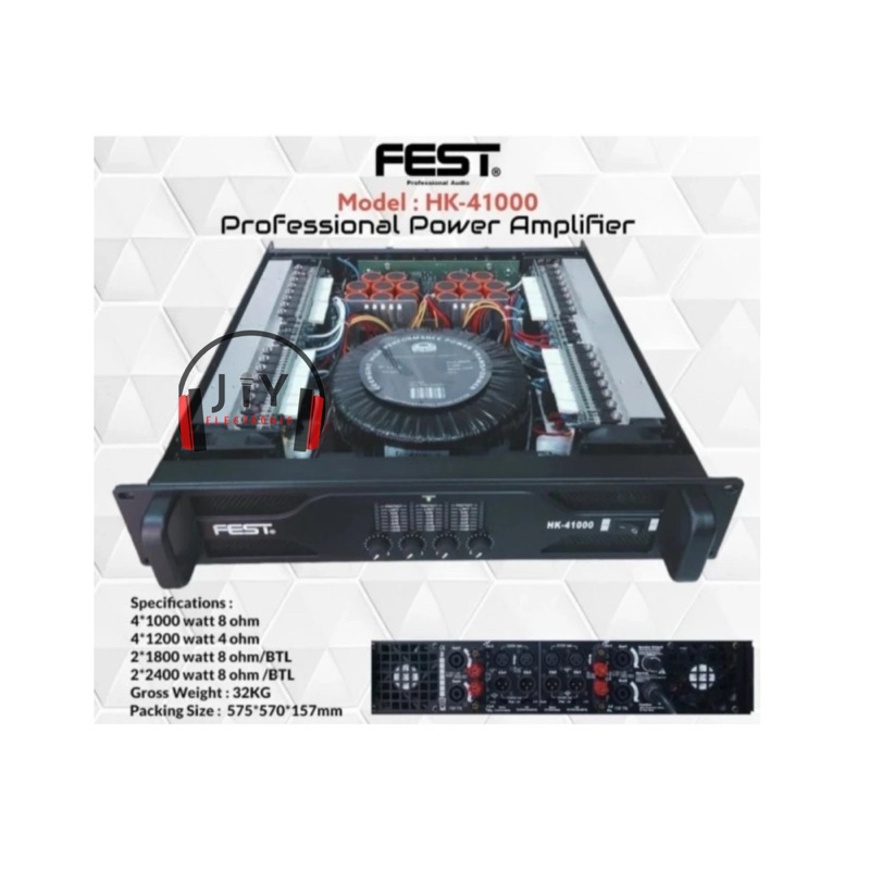 Power Amplifier Fest 4 Channel HK-41000 HK41000 HK 41000 Original