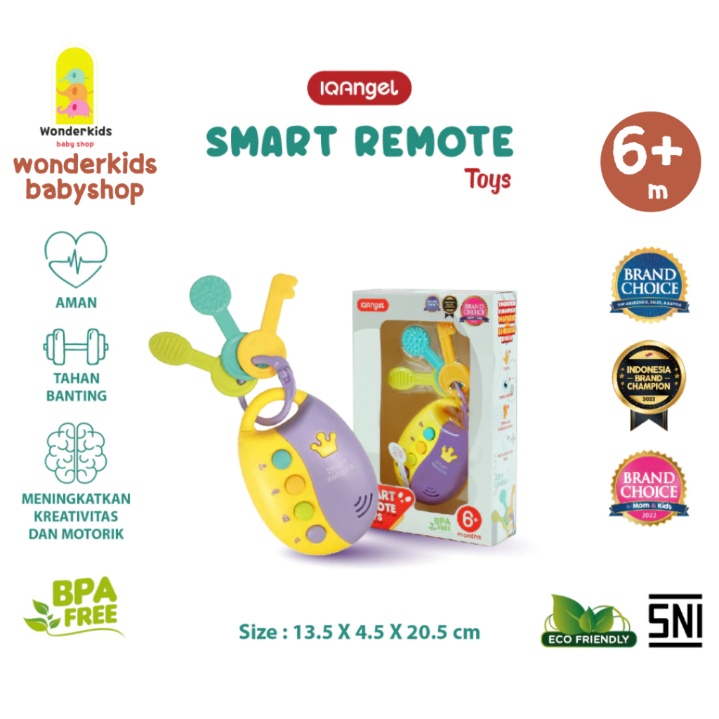 IQAngel Smart Remote Toys /Mainan Anak Remote Control Mobil / Mainan Kunci Mobil / Mainan Bayi Baby 