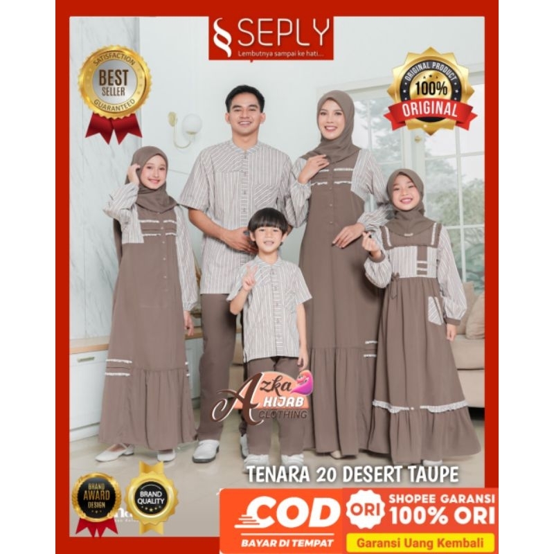 SARIMBIT SEPLY PROMO CUCI GUDANG‼️TENARA 20 DESSERT TAUPE SEPLY SALE 50% / BAJU COUPLE KELUARGA / BA