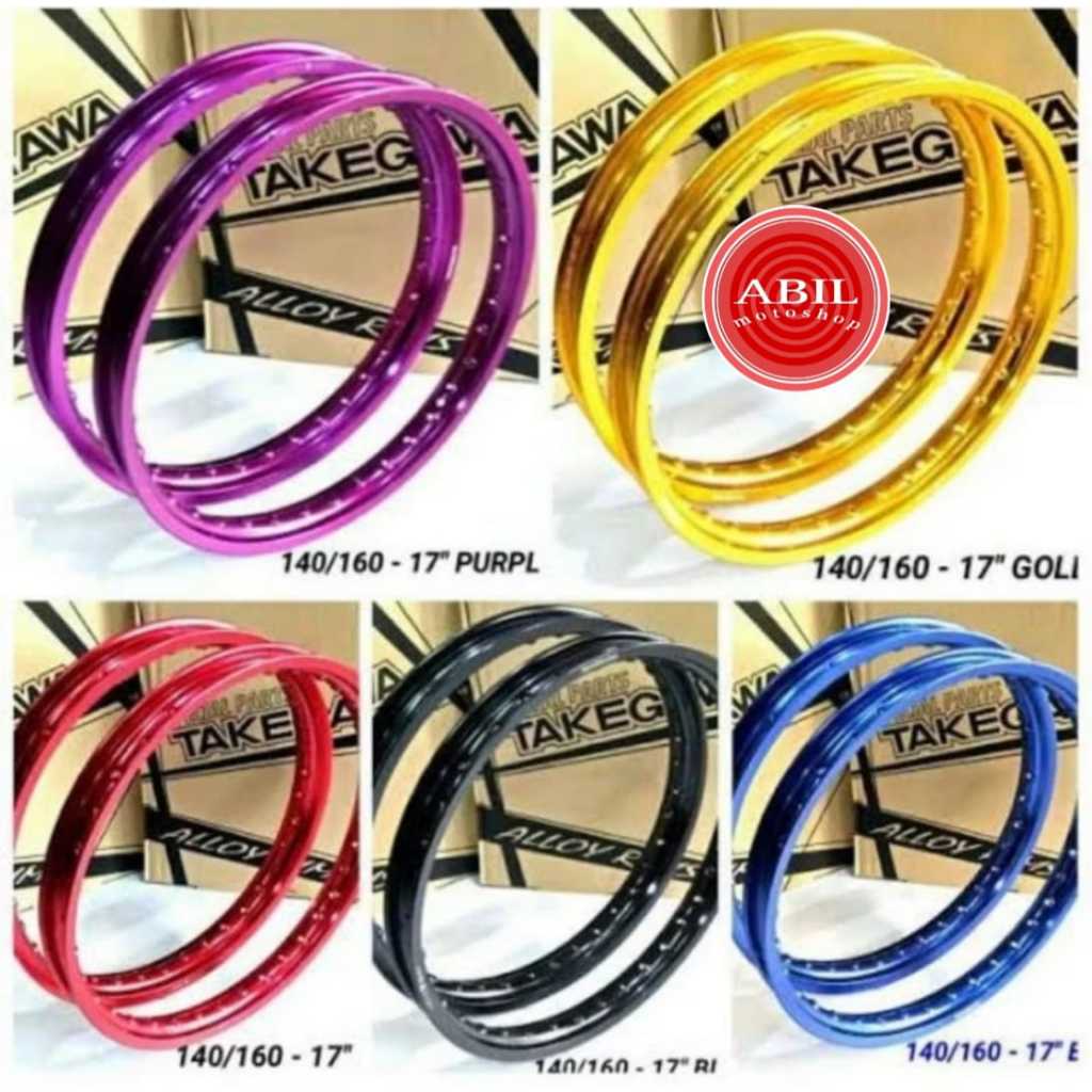 velg  takegawa 2 pcs ring 17 140-160/velg original takegawa w shape ring 17 140-160