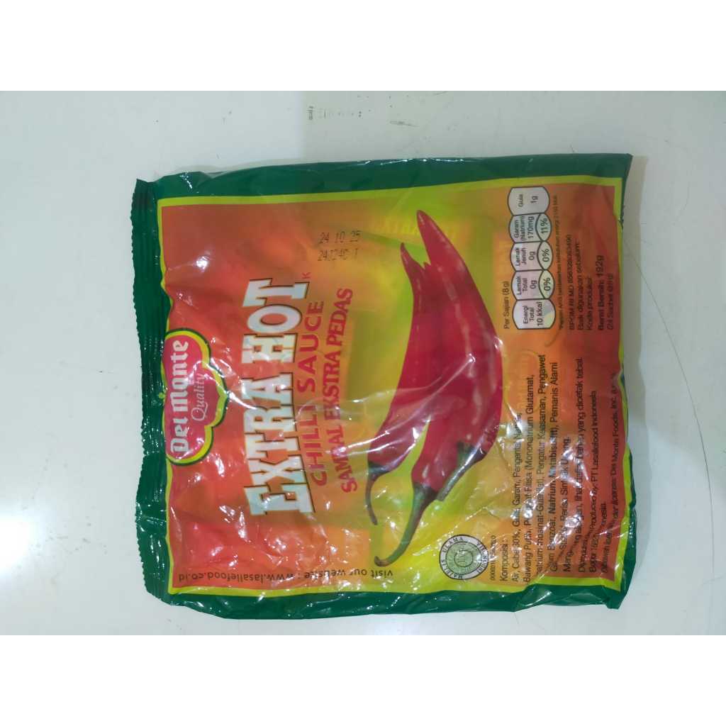 

DelMonte Extra Hot dan tomat sachet