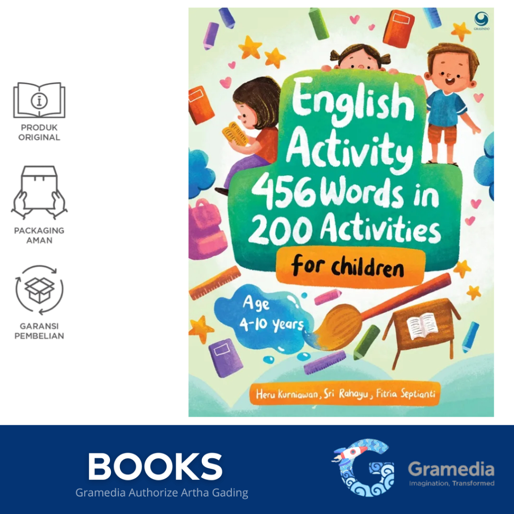 

gramedia MAG - English Activity 456 Words in 200 Activities for Children
