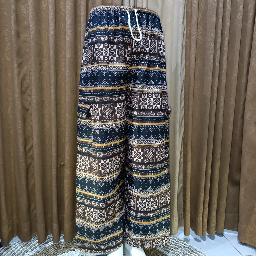 CELANA PANJANG PRIA DAN WANITA DEWASA JUMBO DAN ANAK Motif Batik Kekinian celana kulot gajah