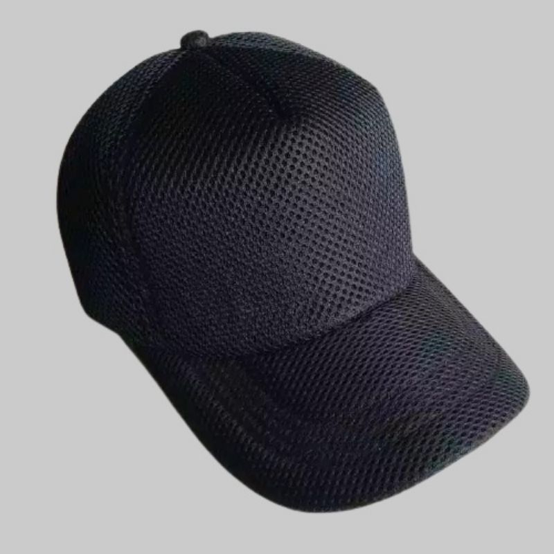 TOPI Hitam Polos Jaring KOMANDO DOUBLE MESS TEBAL TOPI JARING HITAM POLOS MURAH COD