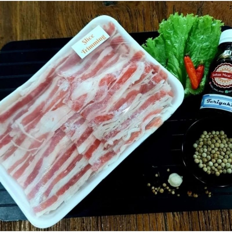 

Slice Trimming Shortplate Australia cocok untuk barbeque, shabu, ramen dll - Halal