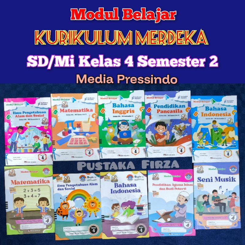 LKS Kurikulum Merdeka Kelas 4 SD/Mi Semester 2.Matematika.Bahasa Indonesia.Bahasa Inggris.Agama Isla