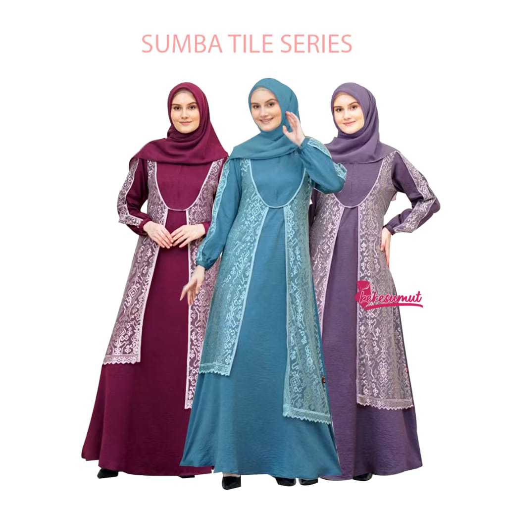 [COD] BUY 1 GET 1 Gamis Dewasa Keke Sumba Tile Series | SALE READY STOCK Sumba Tile Series Keke | Dr