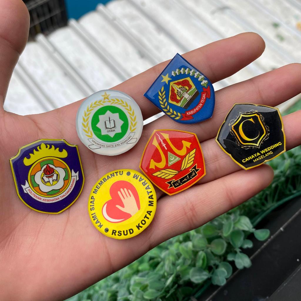 CUSTOM PIN ALUMINIUM / KUNINGAN / PIN LOGO EMBLEM PENITI Dan MAGNET