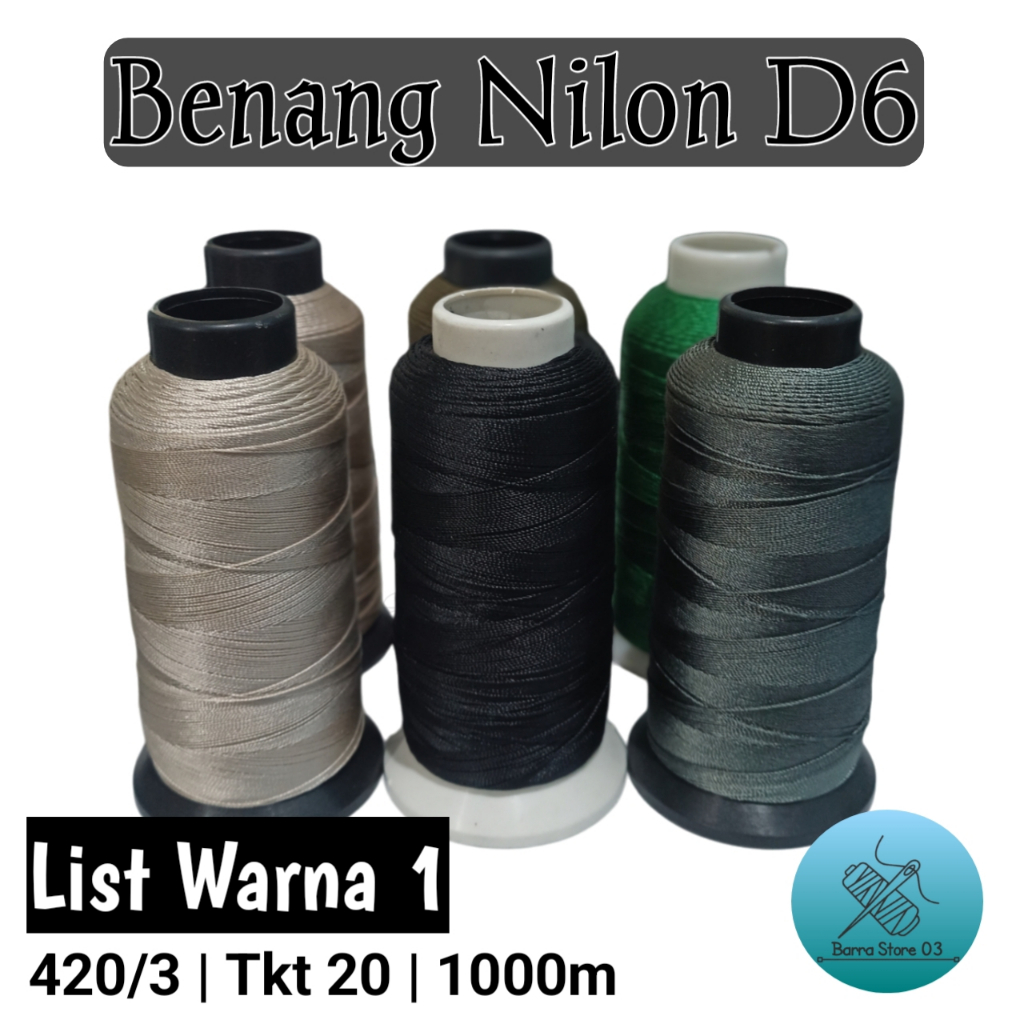 Benang Nilon D6 | 420/3 | Tkt 20 | 1000m