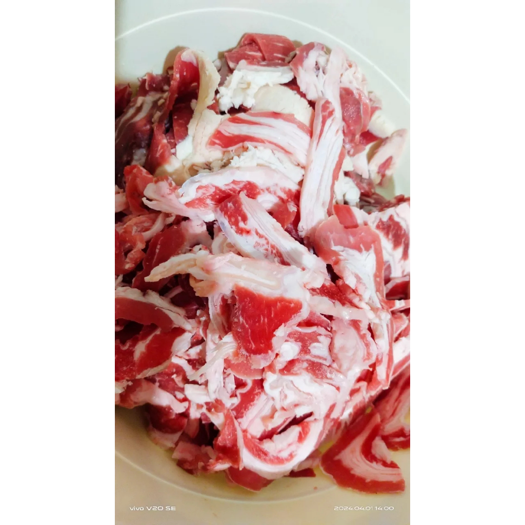 

US Beef Slice Ekonomis 500 gr / Daging Sapi Slice Yakiniku / US shortplate / Banyak Lemak