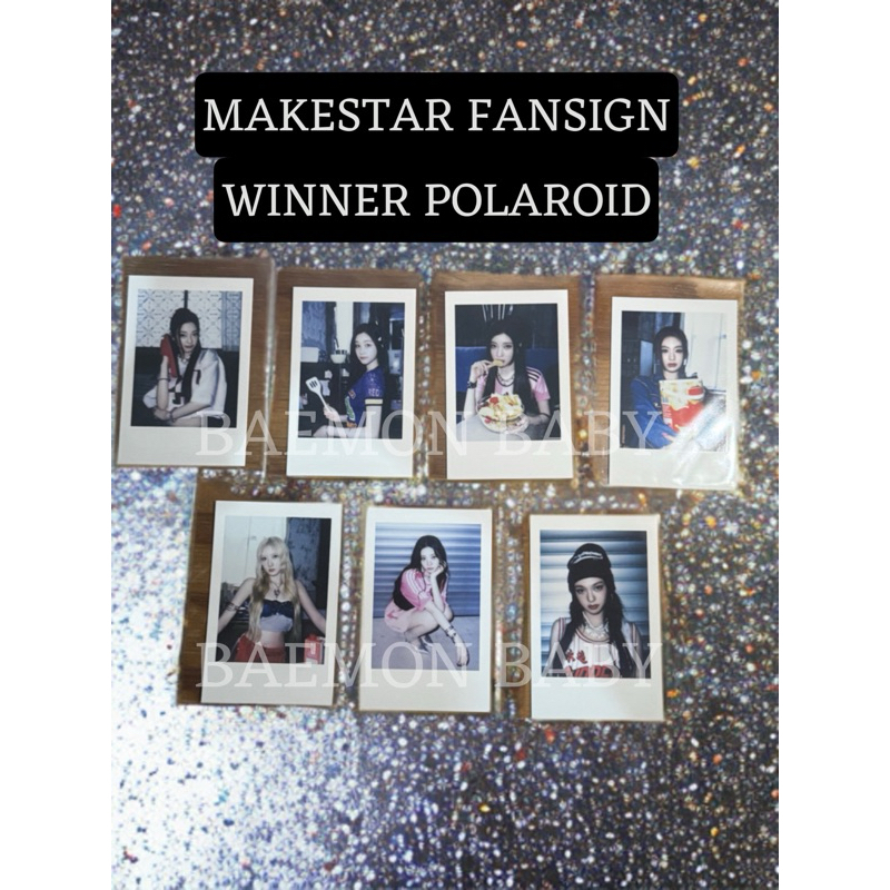 BABYMONSTER FANSIGN WINNER POLAROID MAKESTAR ( RARE )