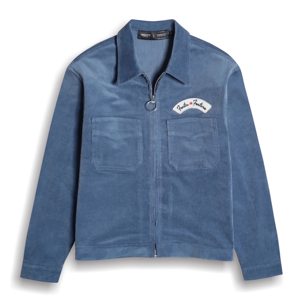 Highty Fortuna Blue Corduroy Jacket (Limited Stock) | Jaket Pria