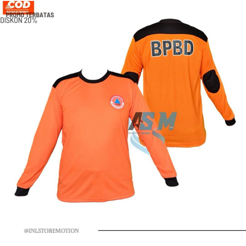 Kaos Lapangan Bpbd Kaos bpbd Lengan Panjang Bpbd Basarnas