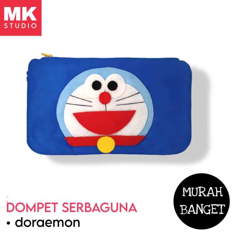 

Dompet / pouch kain flanel serbaguna karakter doraemon