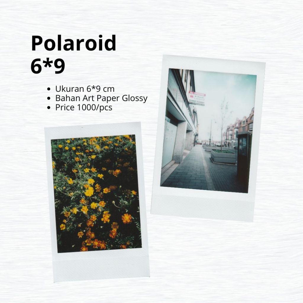 

Cetak Foto Polaroid | Bahan Art Paper Glossy Tebal | Polaroid Murah