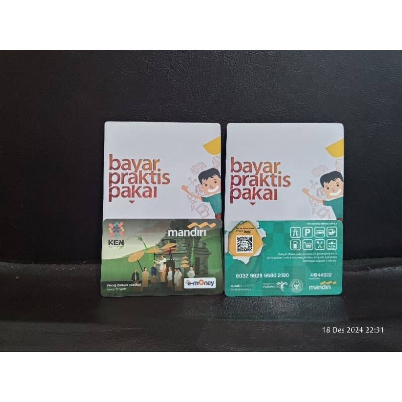 E-money card Original mandiri Dieng culture festival-jawa tengah