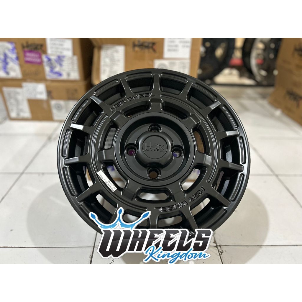 VELG R14 VELG RALLY HSR MENTAWAI RING 14 PCD 4X100 PNP VELG BRIO SIGRA YARIS