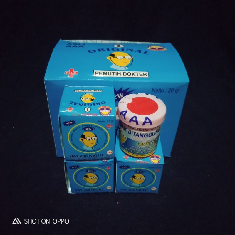 ( 12 Pcs ) Cream Pemutih Wajah Dokter Botak Asli // Cream Dr Botak Original Segel Aaa
