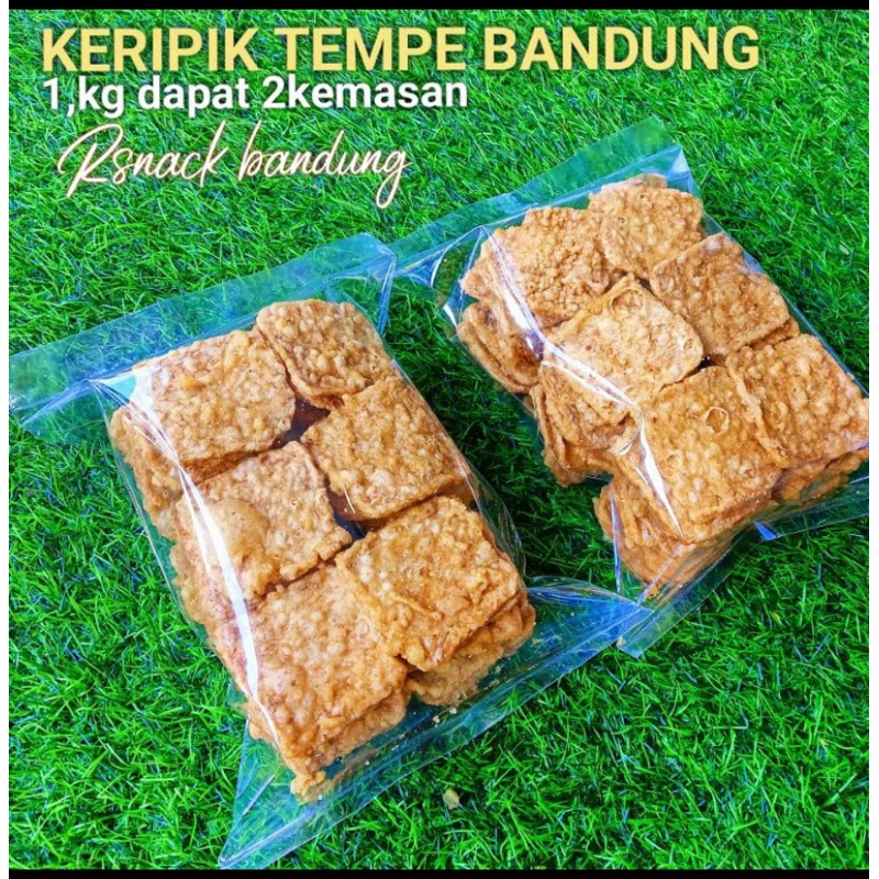 

kripik tempe kotak crispy khas Bandung 100% asli