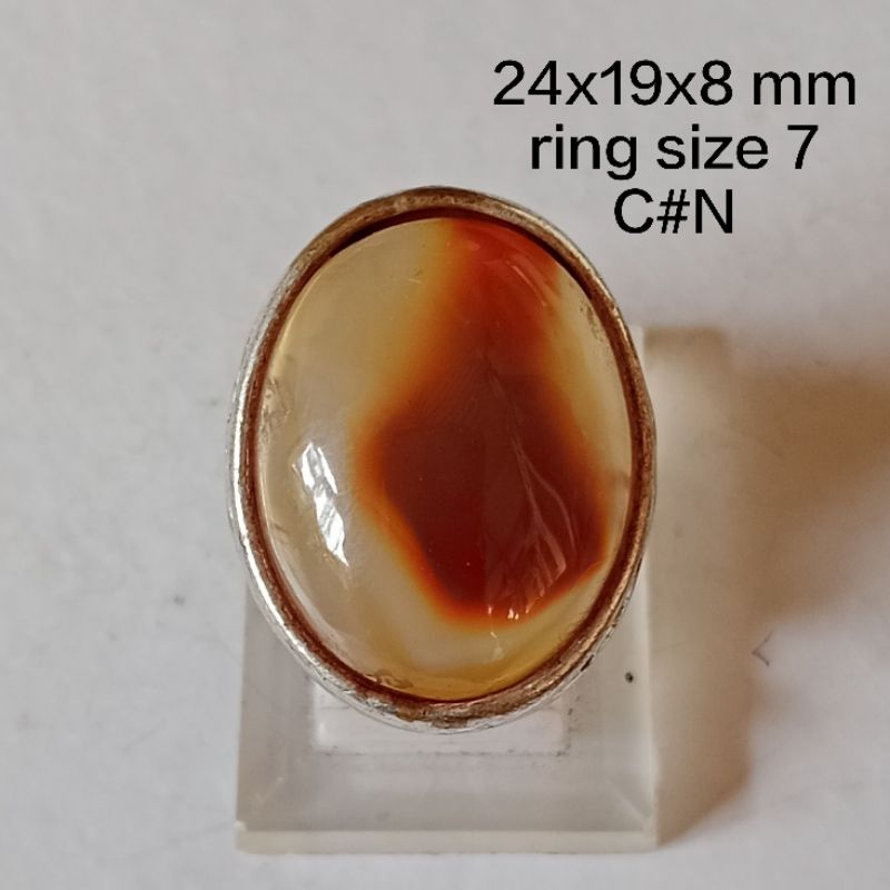 batu akik natural motif kantong Semar plus combong bungkem