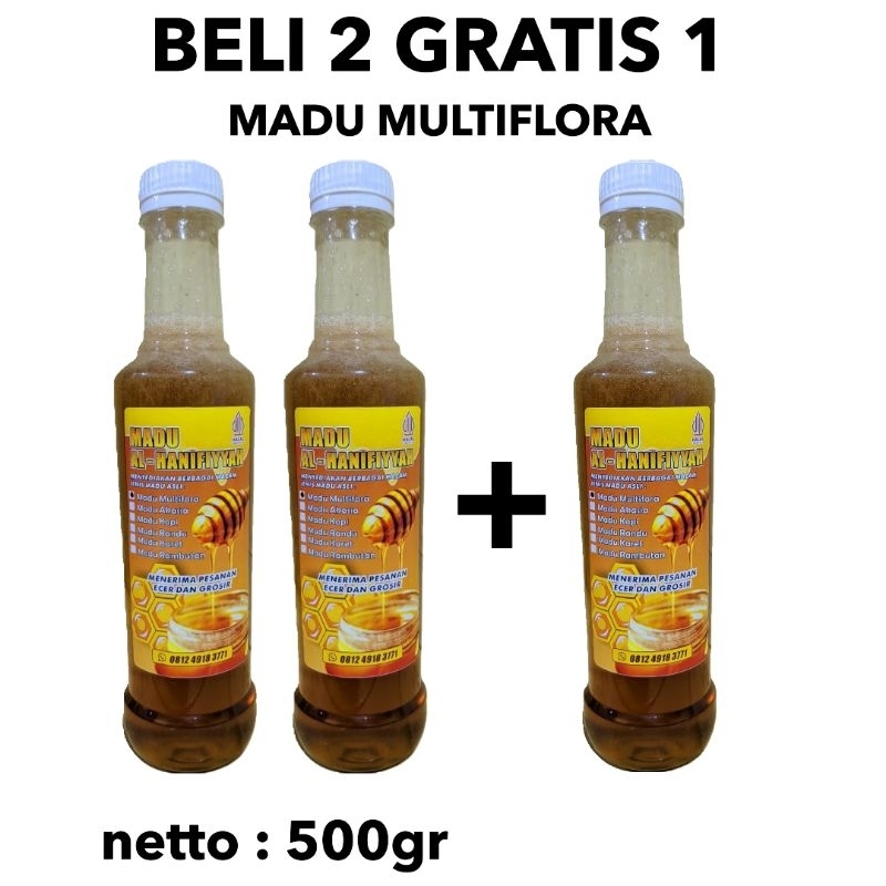 

500gram | MADU MULTIFLORA BELI 2 GRATIS 1 / MADU MULTIFLORA ASLI / MADU ASLI / MADU MURNI / MADU MULTIFLORA SUPER / MADU ASLI / MADU MURNI / MADU BELI 2 GRATIS 1 / MADU MURAH