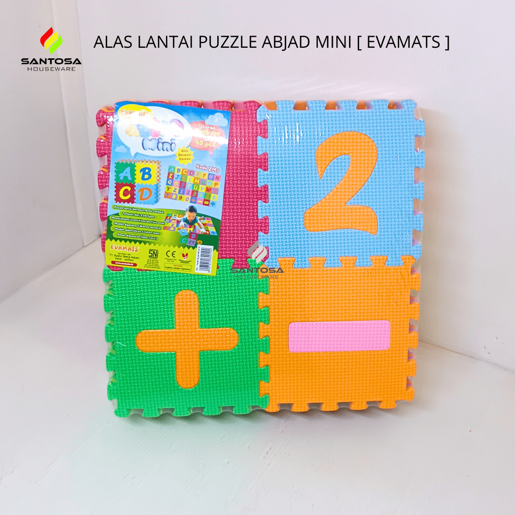 Alas Lantai Puzzle Abjad Mini [ Evamats ]