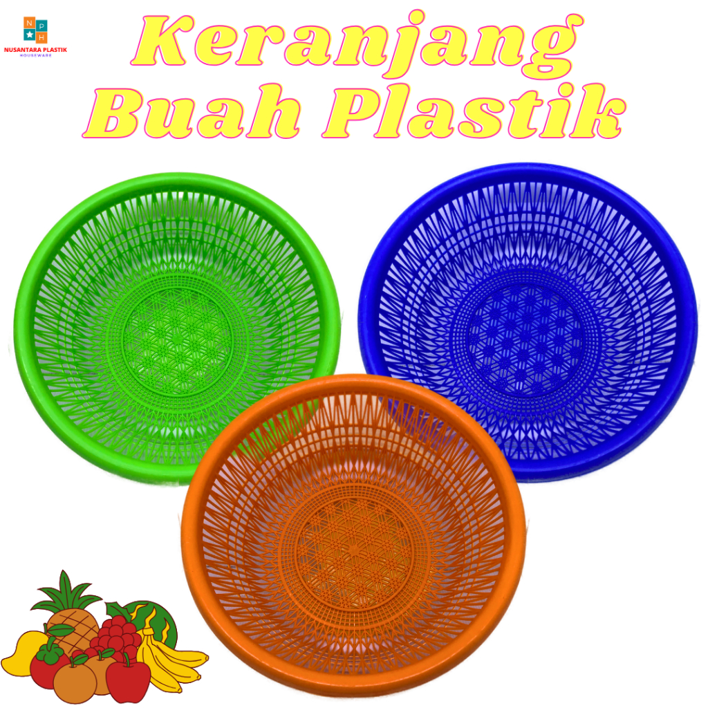 KERANJANG BUAH / SAYUR / KERANJANG SERBA GUNA KERANJANG PLASTIK